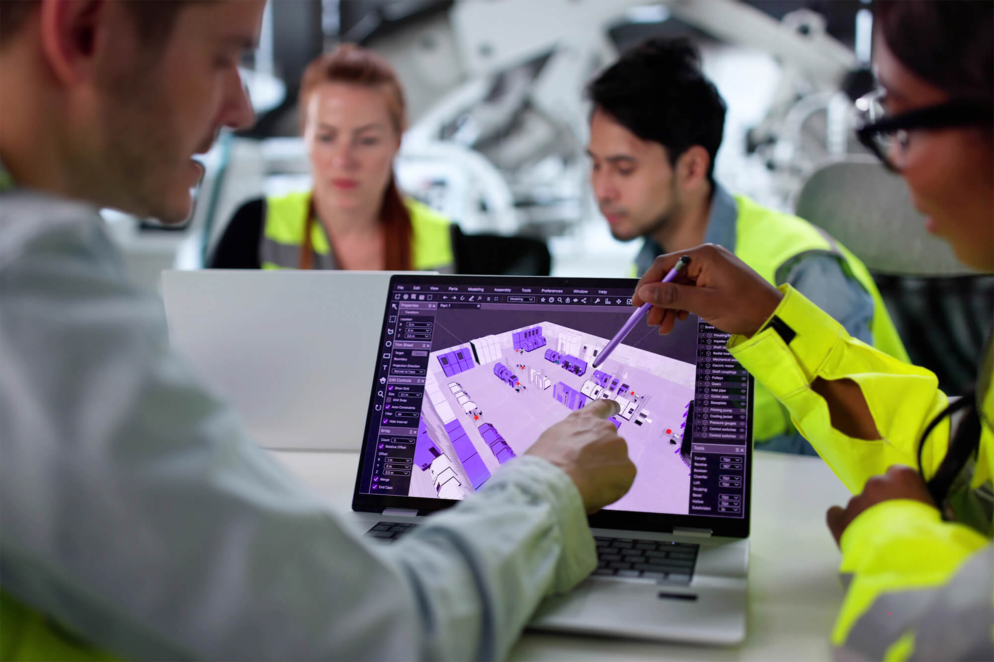 EOSYS computer 3d rendering