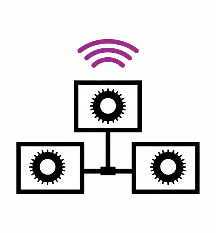 icon illustration of iiot transmitting